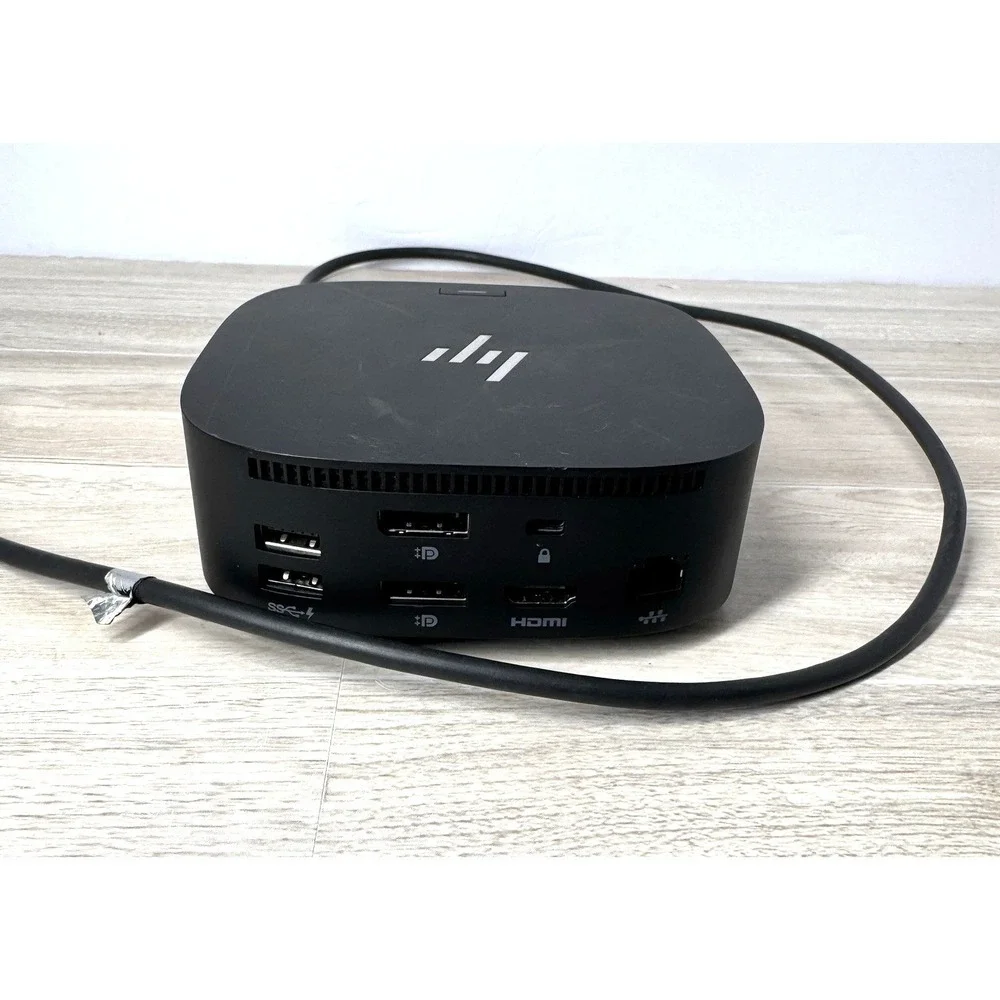 HP‎ USB-C Dock G5 5TW10UT#ABA Universal Docking Station Hardwired Cable Untested